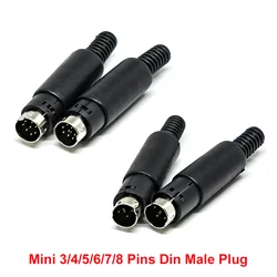 Conector DIN Macho Multipin – Mango Plástico Ergonomico Soldadura DIY