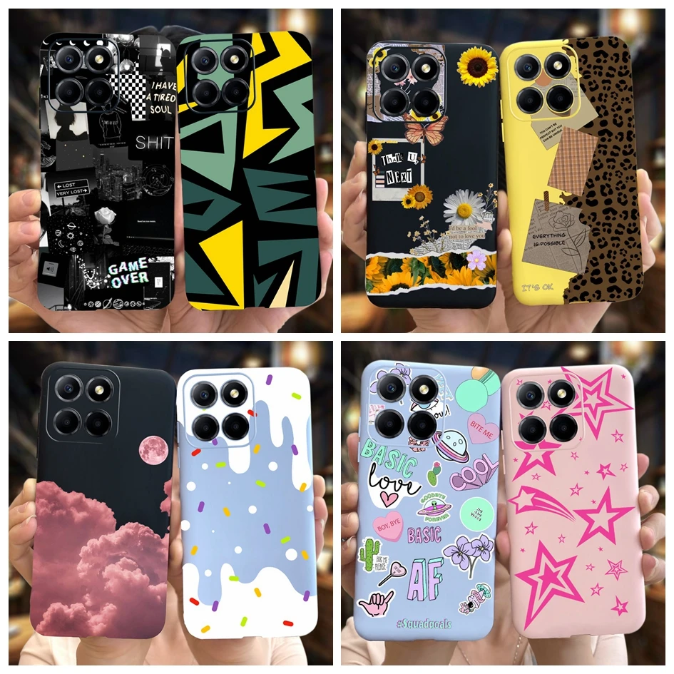 Para Honor X8 funda de teléfono TFY-LX3 Protector para Honor X8 5G 2022 VNE-N41 funda de silicona suave para Honor X6 VNE-LX1 VNE-LX2 funda de TPU