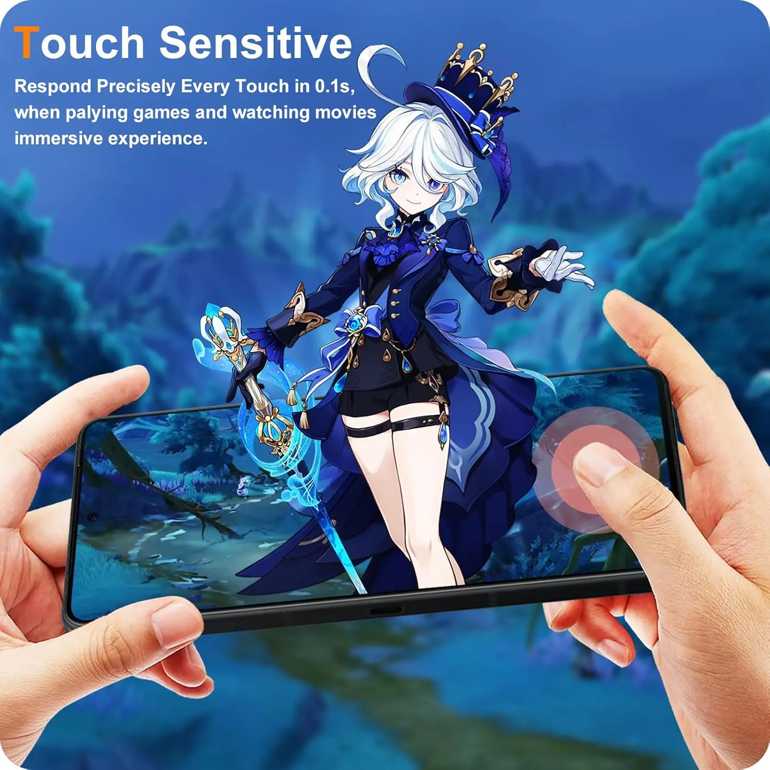 Película de vidrio templado 9H para ASUS ROG Phone 8 2/4 piezas de vidrio protector de pantalla HD - imagen 5