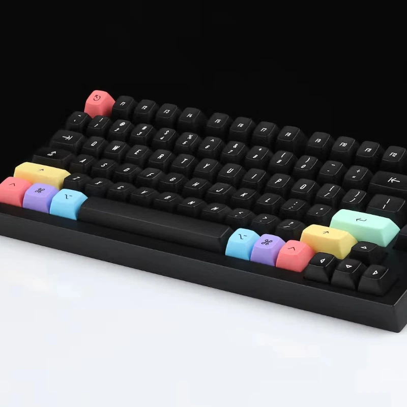Drop + Biip MT3 extendido 2048 teclas oscuras personalizadas lindo estilo Retro café cereza perfil Keycap ABS tapas de teclas de punto de dos colores - imagen 2
