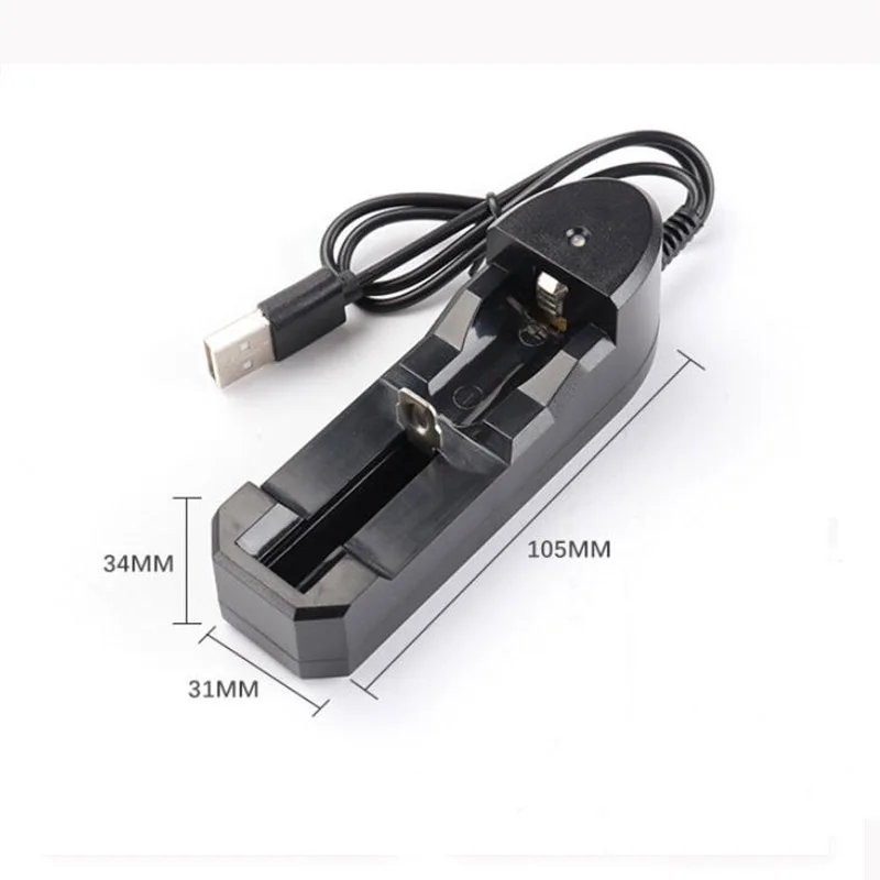 Cargador de batería recargable con 1/2/3/4 ranuras DC 5V 2A a 4,2 V 1000mA USB 10440 14500 16340 16650 14650 18350 18650 18500 - imagen 4