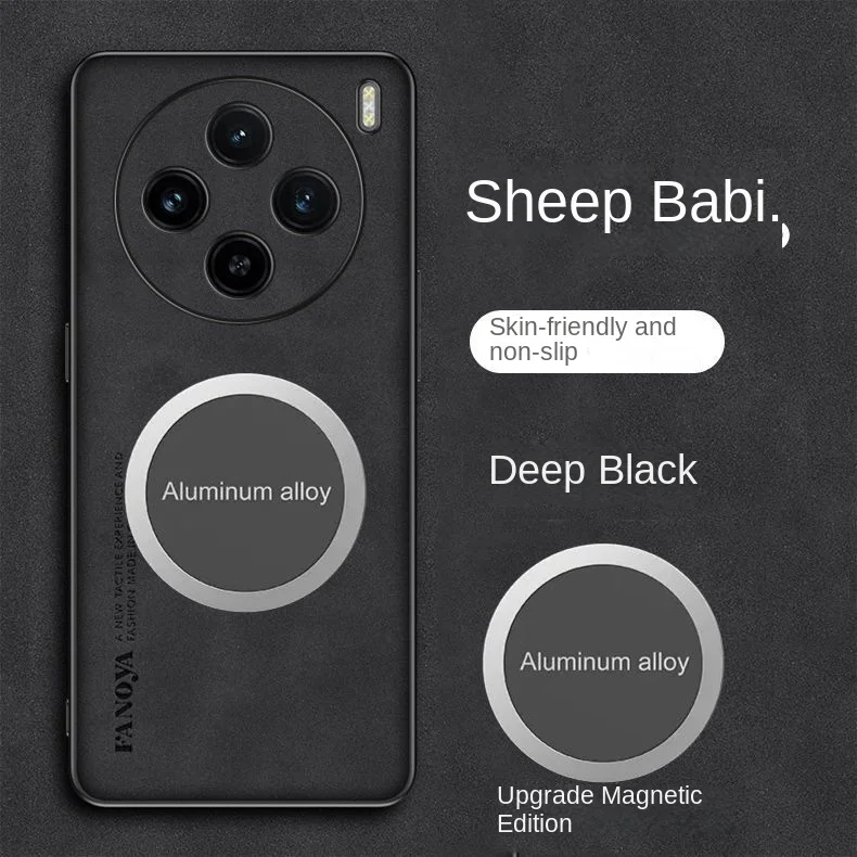 Para VIVO X200 Pro funda de piel sintética suave con funda trasera protectora magnética para VIVO X100 Ultra X100Pro X200 X100S carcasa de teléfono - imagen 5