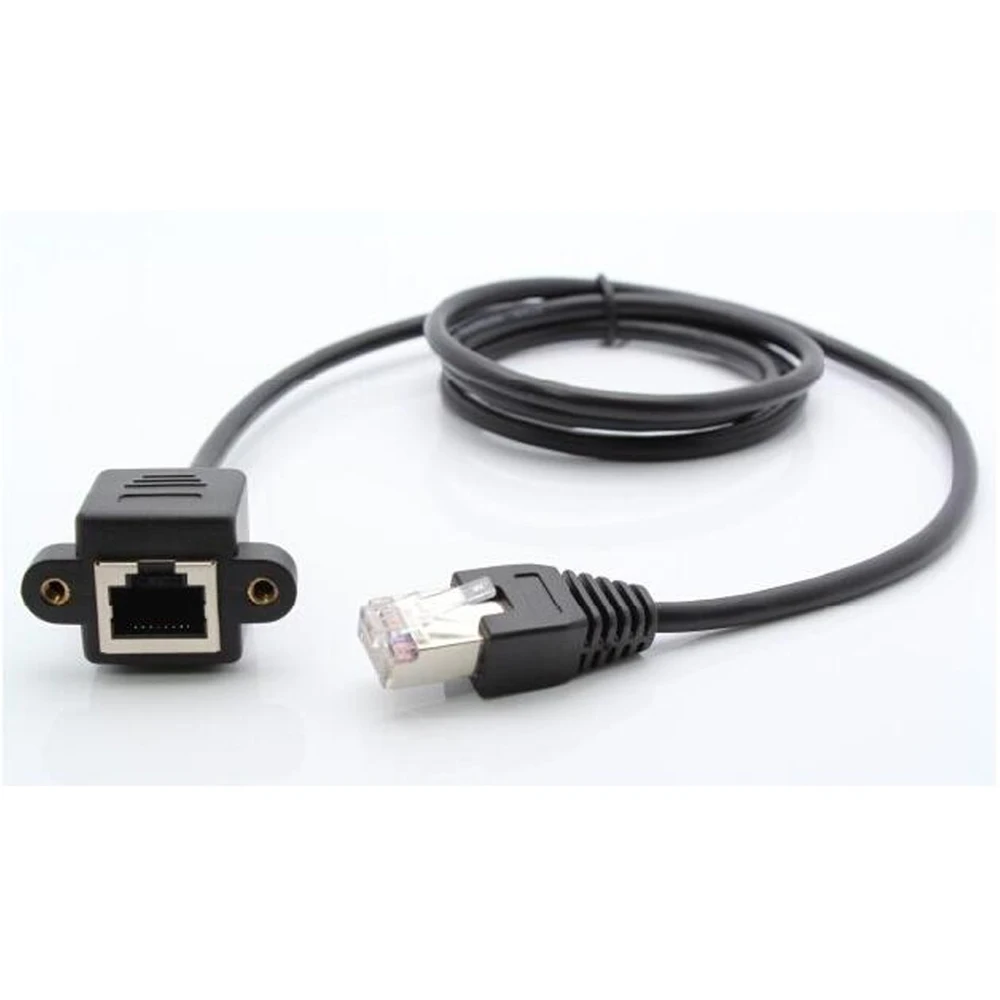 Cat5e RJ45 8P8C macho a hembra Cable de red Ethernet de montaje en Panel UTP FTP STP Cable LAN 3 pies/5 pies/30 cm/60 cm/1m/1,5 m/2m/3m - imagen 3