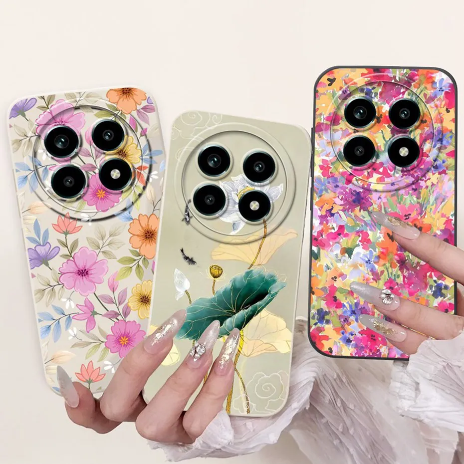 Para Realme 13 Pro 13Pro + hermosa mariposa flor impresa funda de teléfono para Realme 13 Pro Plus fundas de gelatina de silicona suave