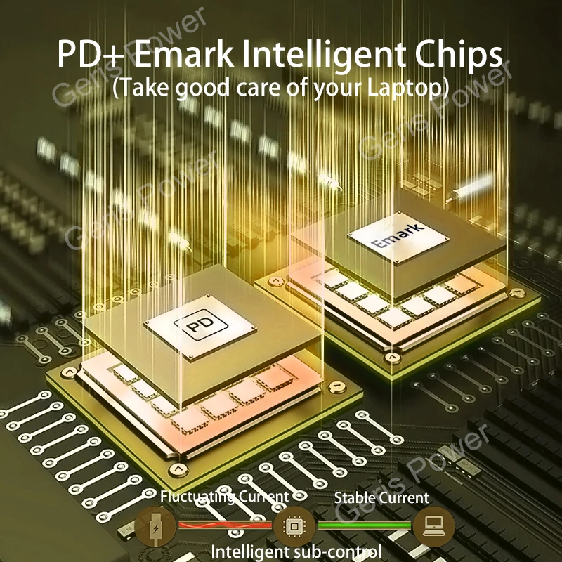 Cable de carga rápida para ordenador portátil de 100W para Macbook Air Pro USB C tipo C a adaptador de enchufe magnético para Magsaf * 1 2 - imagen 4