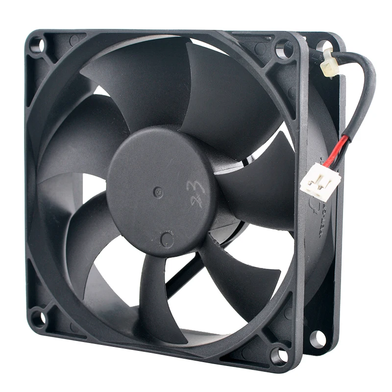 PVA080G12P 8cm 80mm ventilador 80x80x25mm DC12V 0.32A ventilador de refrigeración de flujo Axial de 2 pines para grabadoras de fuente de alimentación - imagen 2