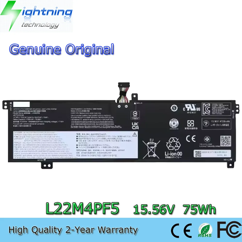 L22M4PF5 5B11K24773 15,56 V 75WH batería genuina para Lenovo Slim Pro 9 16IRP8 83C00003US