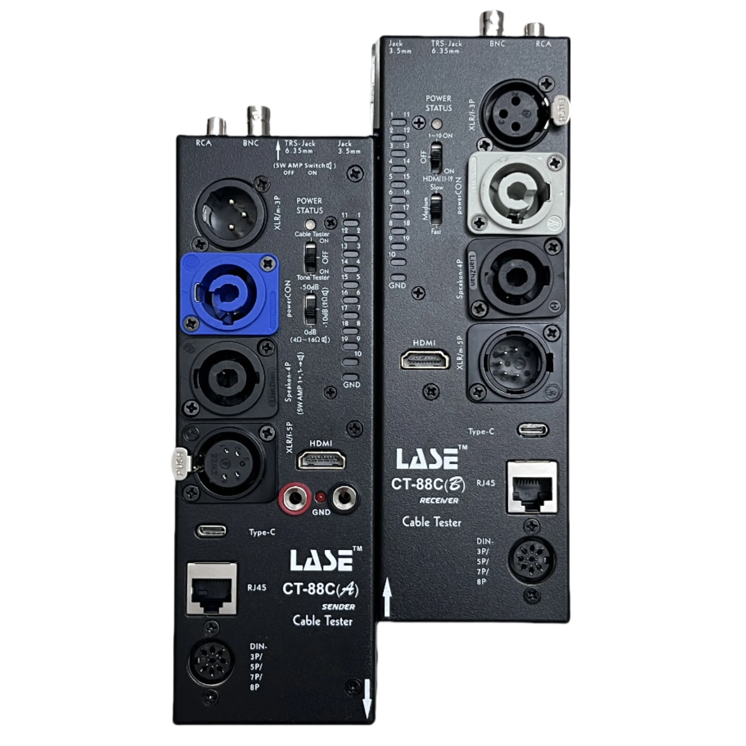 LASE CT-88C Probador de cables multifunción separado Medidor de línea Medidor de línea de señal Xlr Medidor de línea HD Medidor de línea lateral de audio automático - imagen 4