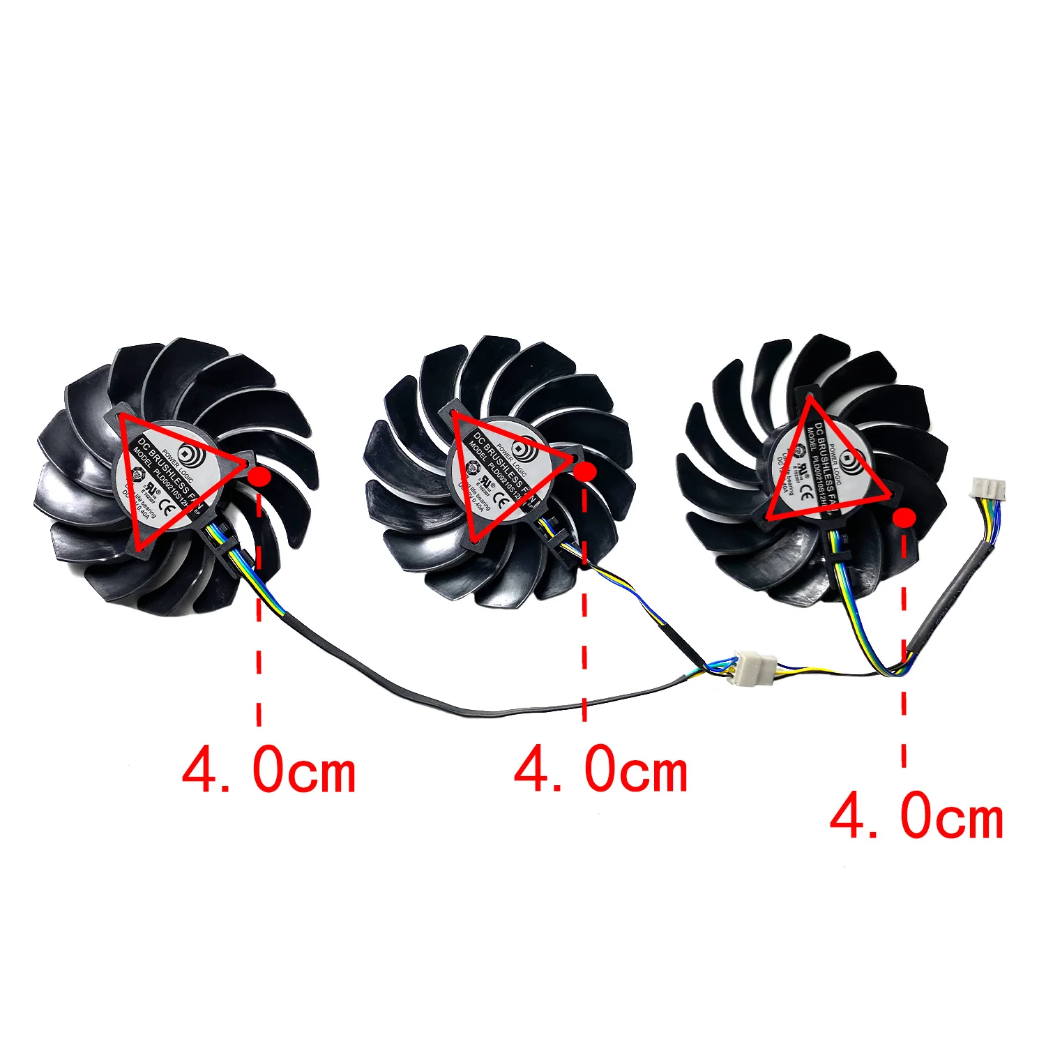 Nuevo para MSI GeForce GTX1070 1070ti 1080 1080ti DUKE OC ventilador de repuesto para tarjeta gráfica PLD09210S12HH - imagen 3