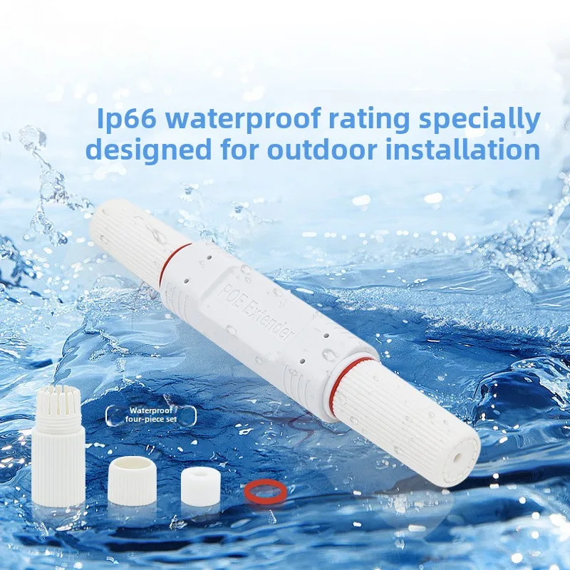 Extensor/repetidor Gigabit POE, extensión impermeable, adaptador de inyector POE IEEE802.3at/af Plug & Play para interruptor PoE, cámara IP NVR - imagen 3