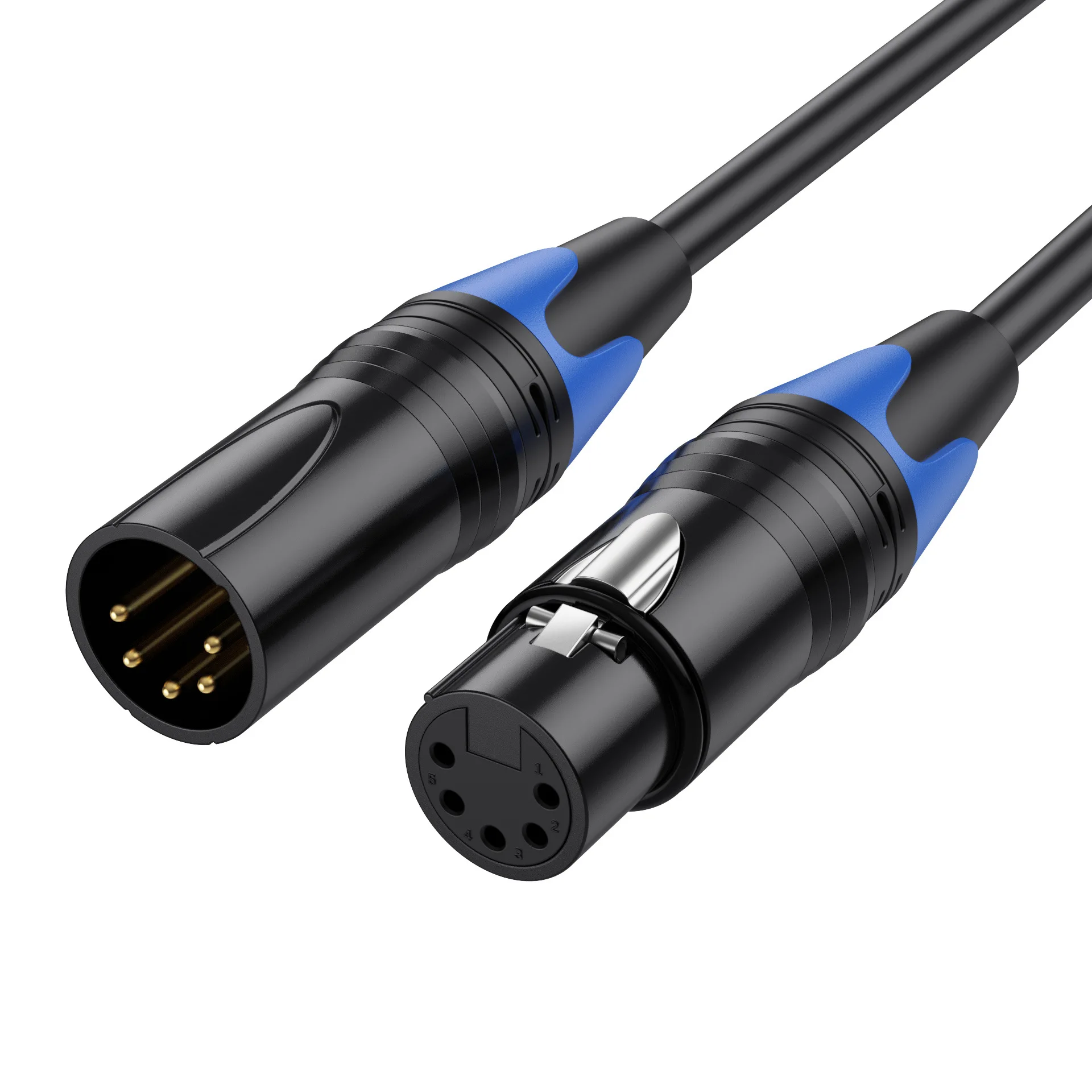 30FT DMX-512 XLR 5 pines macho a XLR 5 pines hembra Cable de iluminación DMX 0,5 M 1,8 3 M 5 M 10 M