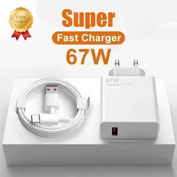Cargador GaN USB-C con cable de carga rápida para iPhone y Android