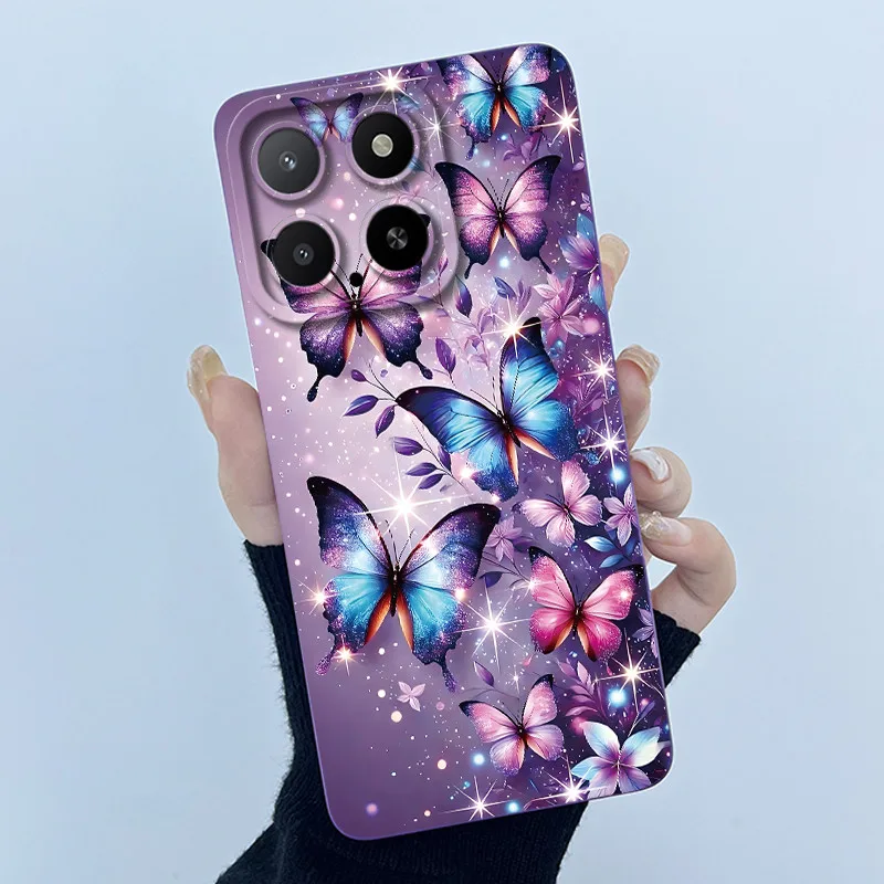 Funda de teléfono para Honor X5b X5b Plus, Funda trasera de silicona TPU suave a prueba de golpes con flores simples a la moda para Honorx5b x5b + Capa - imagen 5