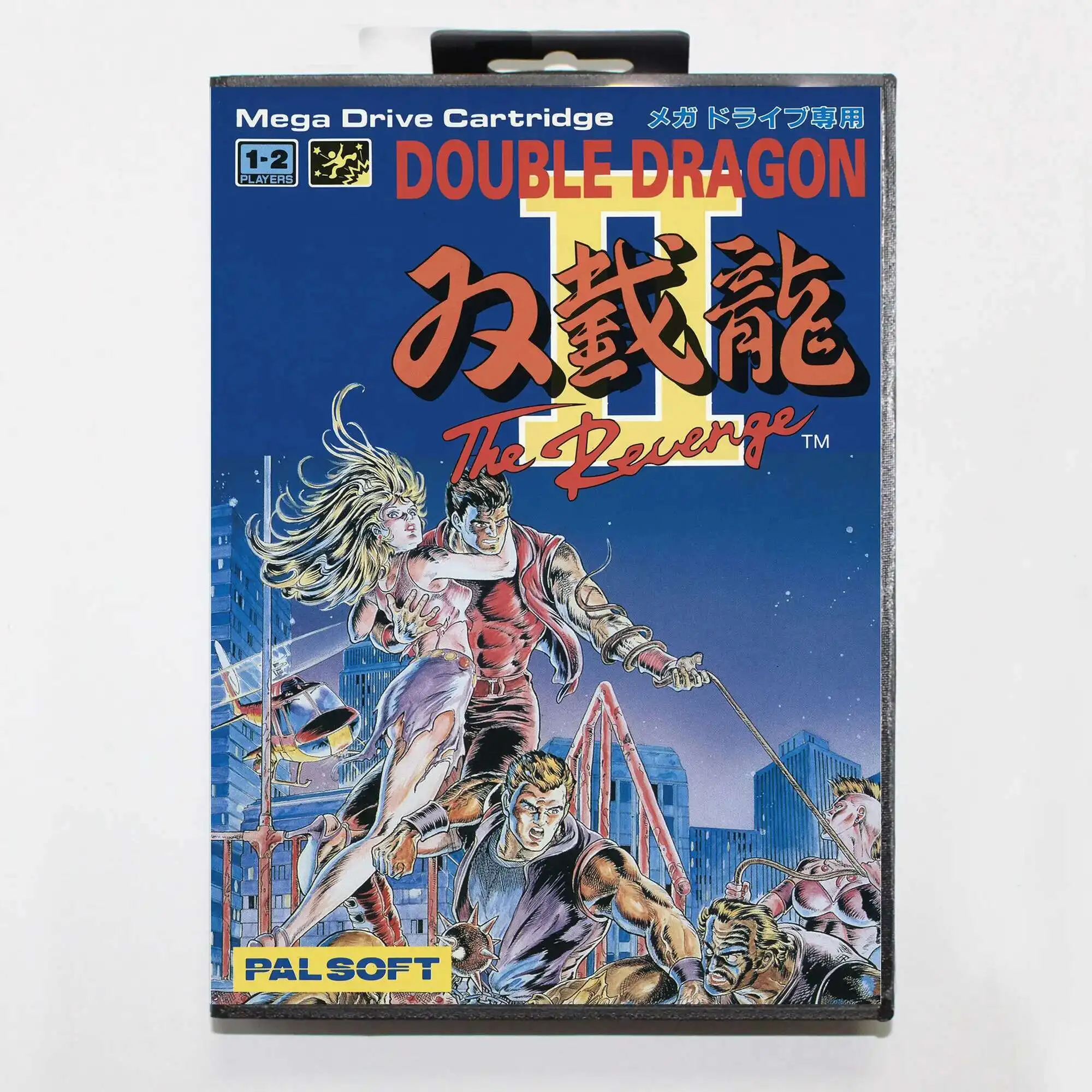 Gran oferta de cartas de juego Double Dragon 2 con caja al por menor, carrito MD de 16 bits para sistema Sega Mega Drive/Genesis