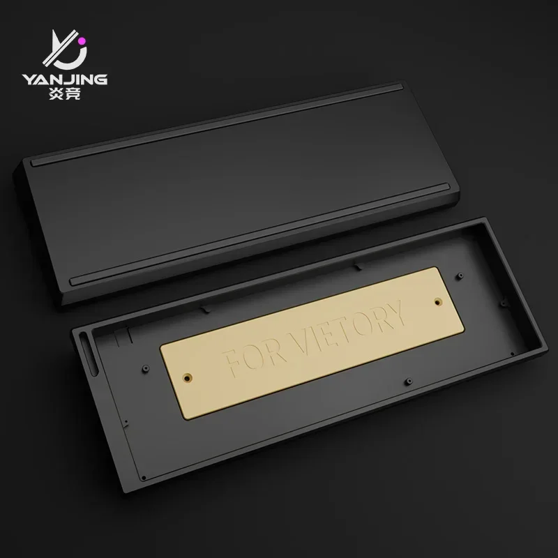 Carcasa de teclado de aluminio CNC Compatible con Wooting60HE HM66 Rakka GH60 Megalion Mad60 Teclado mecánico DIY CNC Cese de aluminio - imagen 3