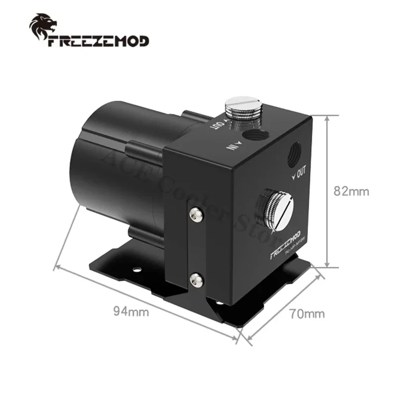 Bomba de CC para enfriador de agua de computadora, 12 V, velocidad ajustada y apagada, elevación: 7 metros de flujo-1200L 4500 RPM - imagen 4