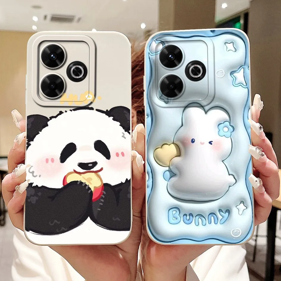 Funda para Xiaomi Redmi 13 4G 5G, Funda trasera de teléfono a la moda para Xiaomi Redmi13, Funda de protección completa, Funda de silicona líquida suave - imagen 4