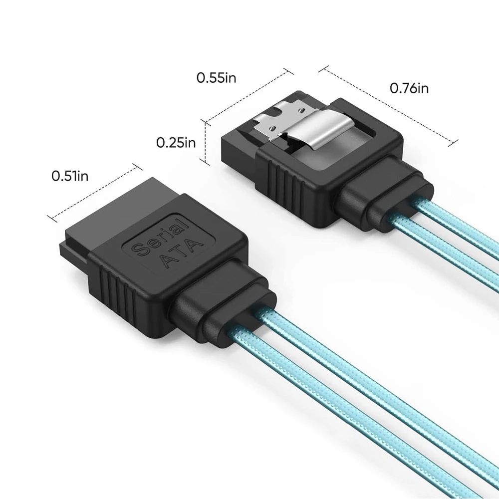 Cable convertidor SATA a SATA de 12Gbps, 180 grados, 7 pines, servidor de disco duro de alta velocidad, Cable de conexión, línea de almacenamiento de ordenador PC - imagen 5