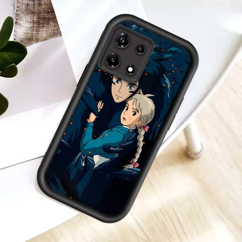 Castillo de corte Anime para Infinix Tecno Pova Spark 3 4 5 6 Go 7 7T 10 10C 20 20C 30 30C Pro Plus Neo Eye escalera funda de teléfono - imagen 2