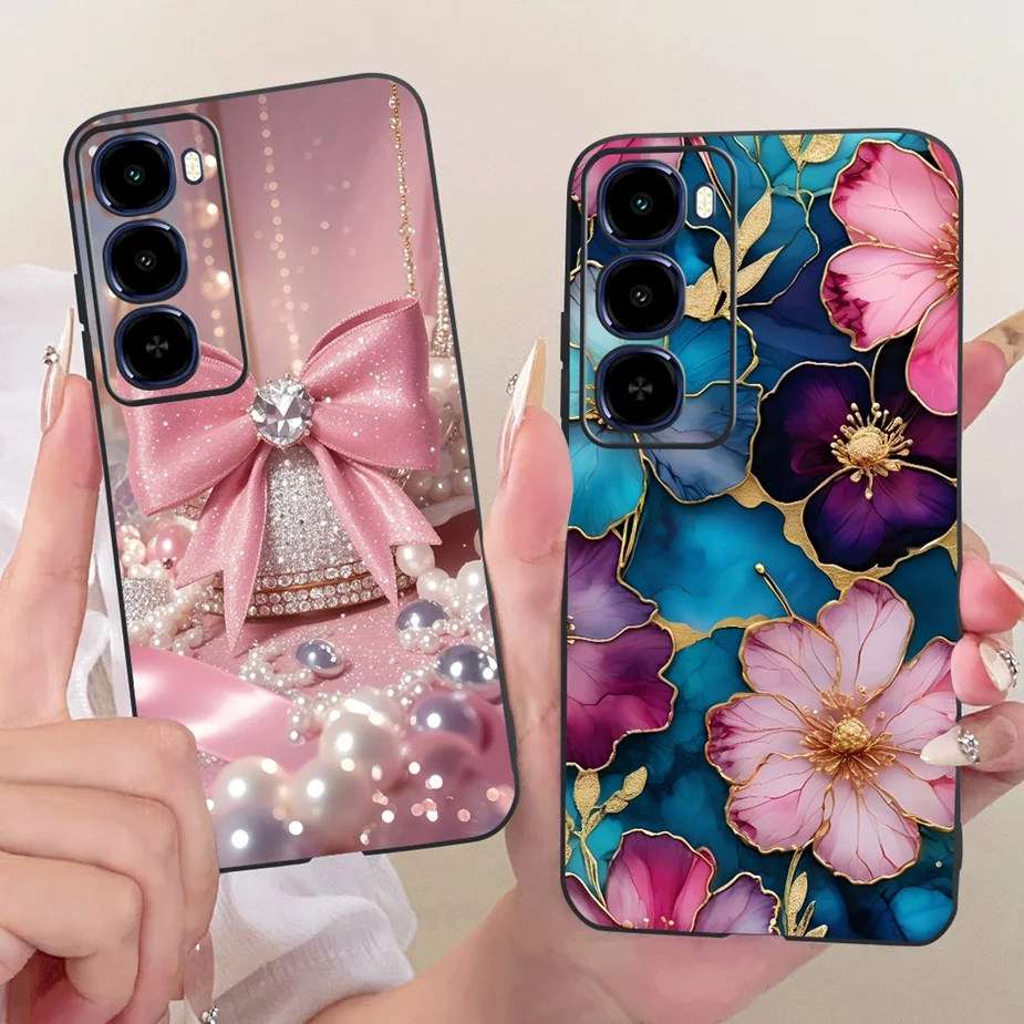 Para Itel City 100 4G funda C671L Linda funda pintada 6,75 ''funda de teléfono de silicona suave para Itel City 100 City100 4G funda trasera Coque - imagen 4