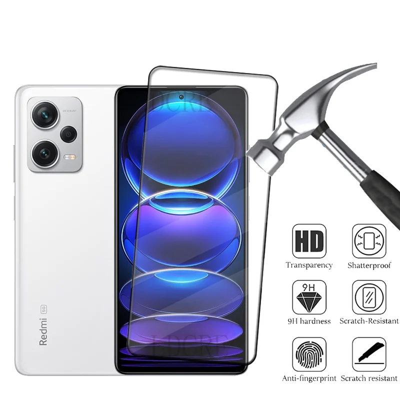 1-4 Uds para Redmi Note 12 Pro Plus vidrio Redmi Note 12 Pro Plus Protector de pantalla de cubierta completa de vidrio Xiaomi Redmi Note 12 Pro Plus - imagen 3