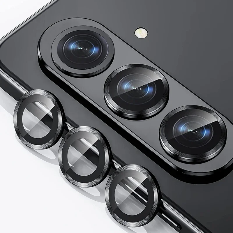 Protector de cámara de Metal 3D para Samsung Galaxy Z Fold 7 6 5 anillo de aleación lente de vidrio Protector para Galaxy Zfold 6 5 tapa de lente trasera - imagen 3