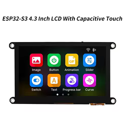 ESP32-S3 Placa de desarrollo LCD de 4,3 pulgadas 8M PSRAM 4M FLASH táctil capacitiva 480*272 módulo de pantalla con WIFI y Bluetooth