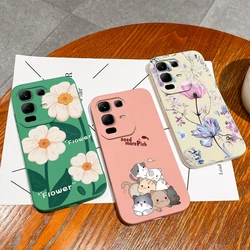Funda de teléfono para Infinix Note 50 Pro Plus, funda bonita con flores, Capa para Infinix Note 50X, Fundas protectoras ligeras
