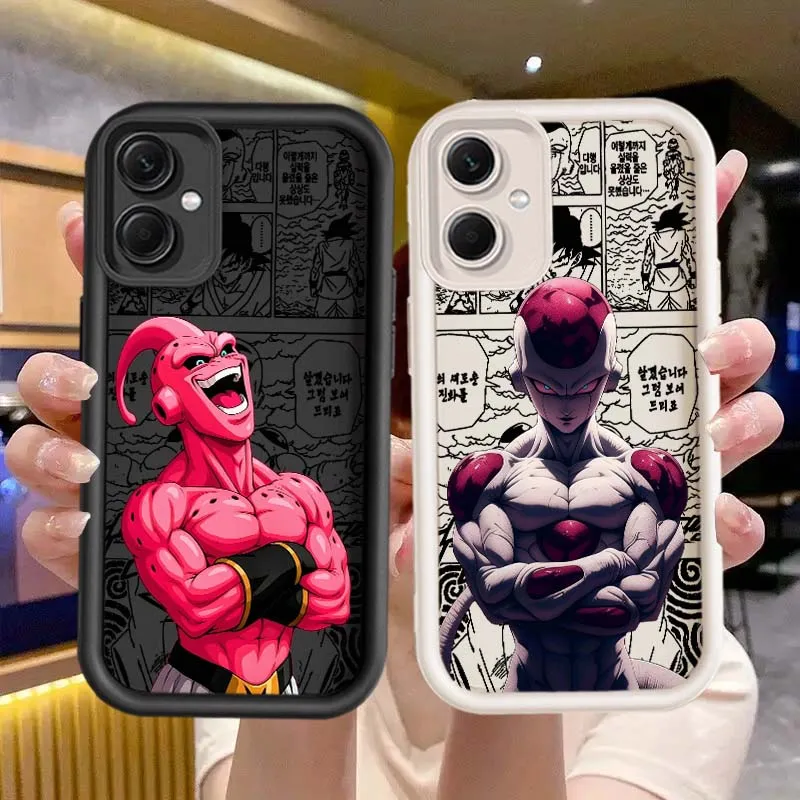 D-Dragon Ball funda fresca de dibujos animados para Redmi Note 14 13 12 11 13R 12R 12T 11T Pro Plus funda de teléfono con escalera de ojos