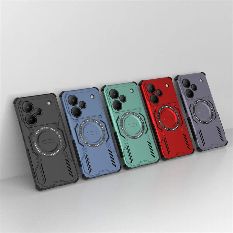 Para Realme P4 Pro Funda Realme P4 Pro Funda disipación de calor carga inalámbrica magnética Fundas protectoras para teléfono en Realme P4 Funda - imagen 2