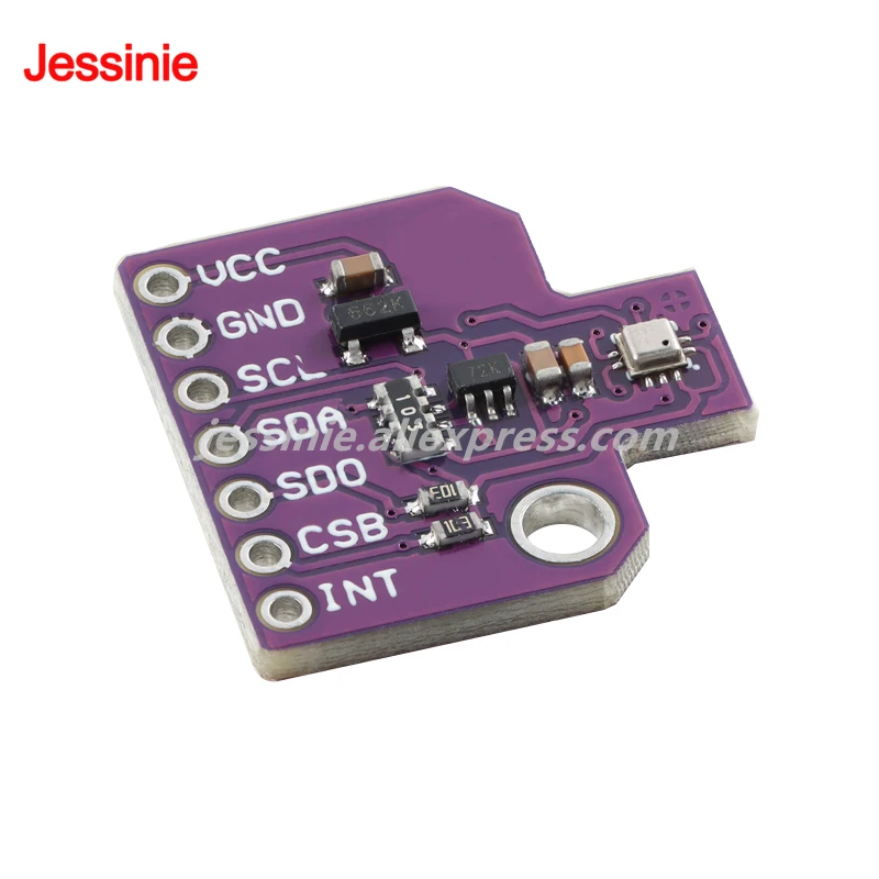 Módulo Sensor de presión Digital BMP388, medición de temperatura, Sensor de presión atmosférica de alta precisión de 24 bits, I2C, 10 Uds./1 ud. - imagen 3