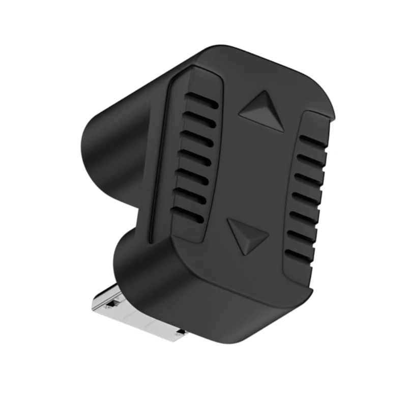 Adaptador de extensión Micro USB macho a tipo C hembra, ángulo recto de 90 grados, conector USB C hacia arriba y hacia abajo para ordenador portátil - imagen 2