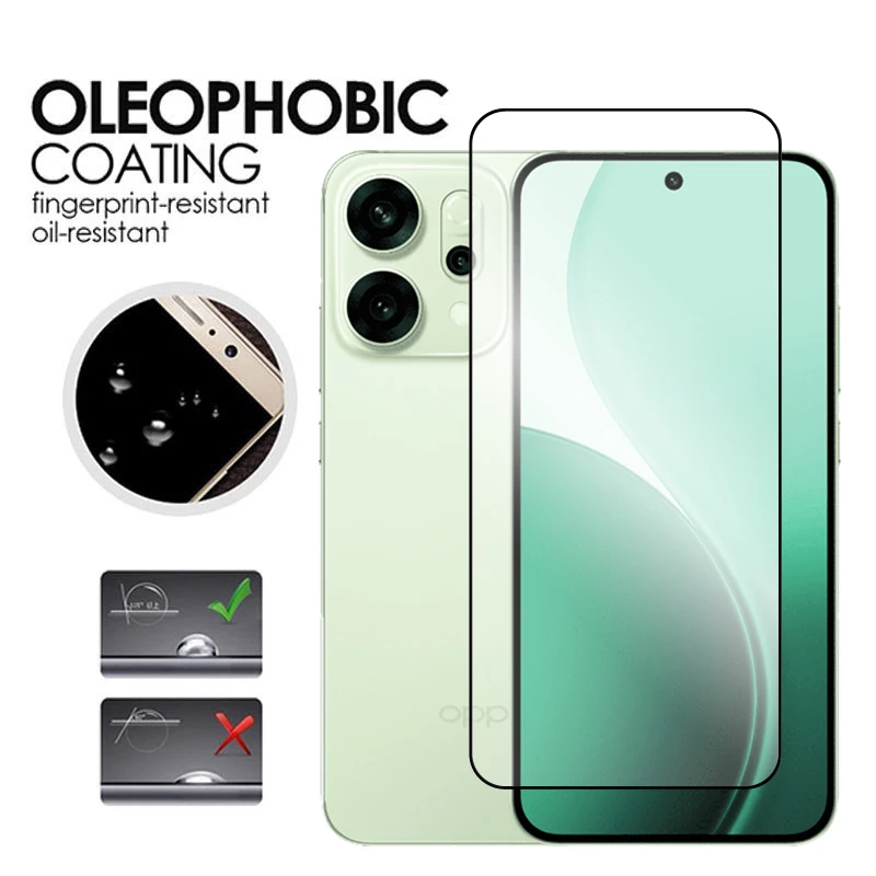 Para OPPO Reno14 vidrio para OPPO Reno14 Reno14 Pro vidrio templado 2.5D cubierta completa pegamento HD Protector de pantalla para película de lente Reno14 - imagen 5