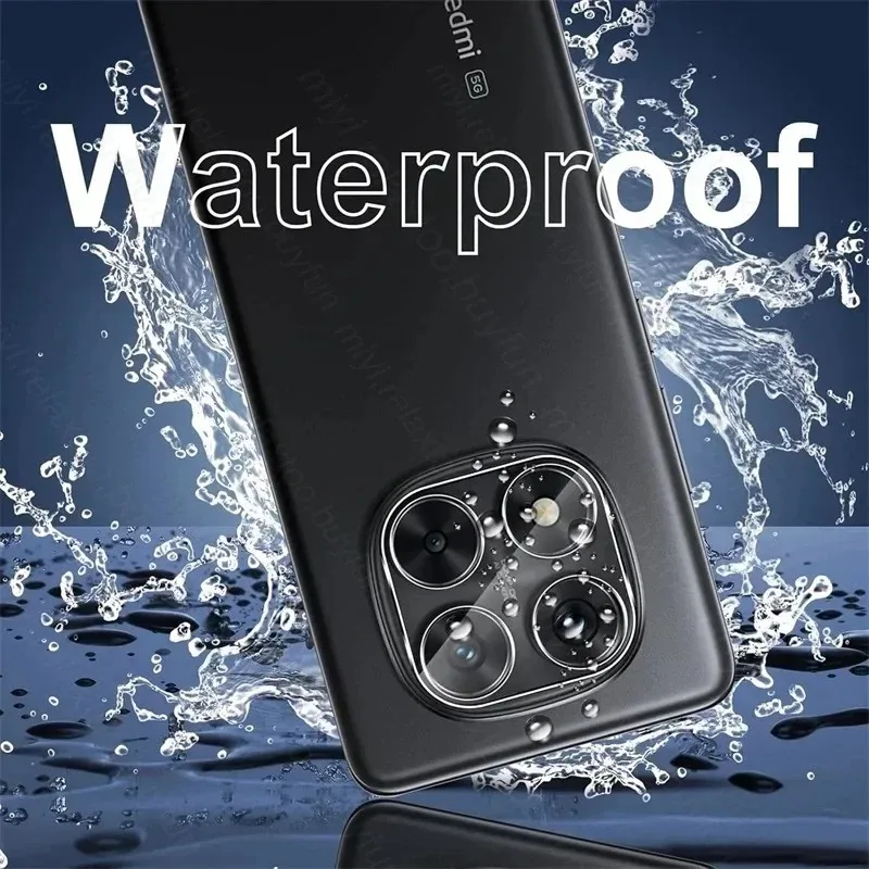 5 uds Protector de lente de cámara de vidrio para Redmi Note 15 14 Pro Plus 5G cubierta completa vidrio Protector 3D para película de cámara - imagen 4