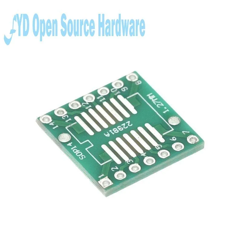 Placa adaptadora de parche SOP de 10 piezas, SOP8, SOP10, SOP14, SOP16, SOP20, SOP24, SOT223, QFP32-100, QFN32, QFN40, TQFP, QFN, placa PCB de prueba IC - imagen 5