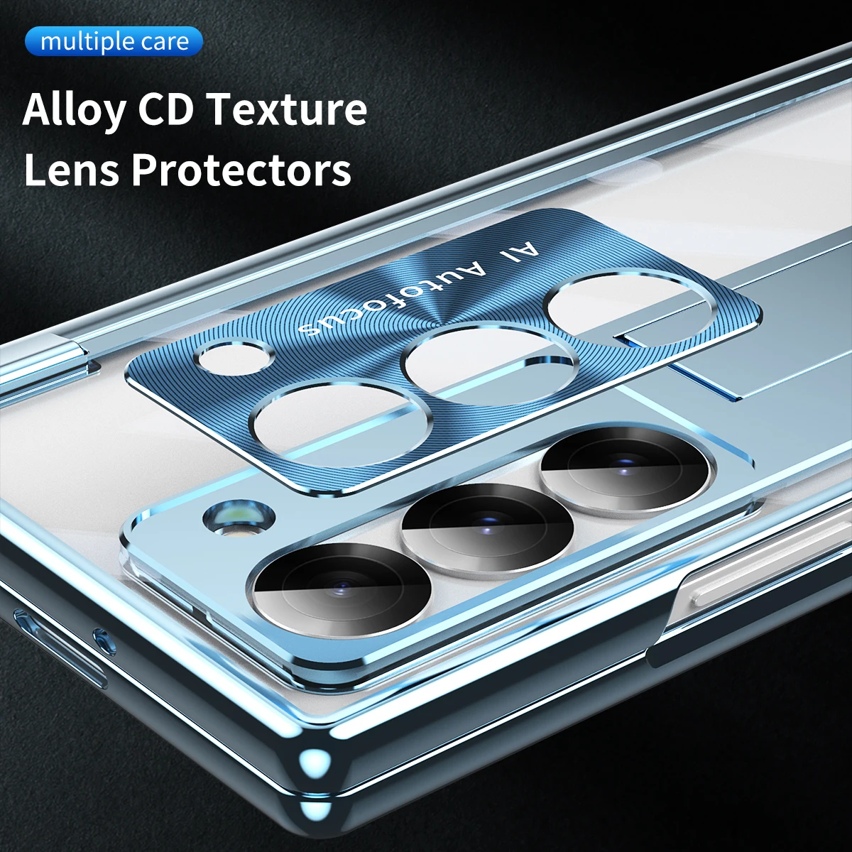 Funda de lujo con bisagra magnética transparente para Samsung Galaxy Z, carcasa protectora de pantalla completa, plegable 6, 5, 4, 3, 5G con S Pen - imagen 5