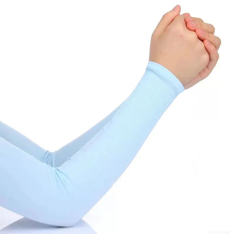 Mangas de brazo de refrigeración para hombre y mujer, calentadores de protección UV para correr, ciclismo, senderismo y Golf, 10 pares - imagen 2