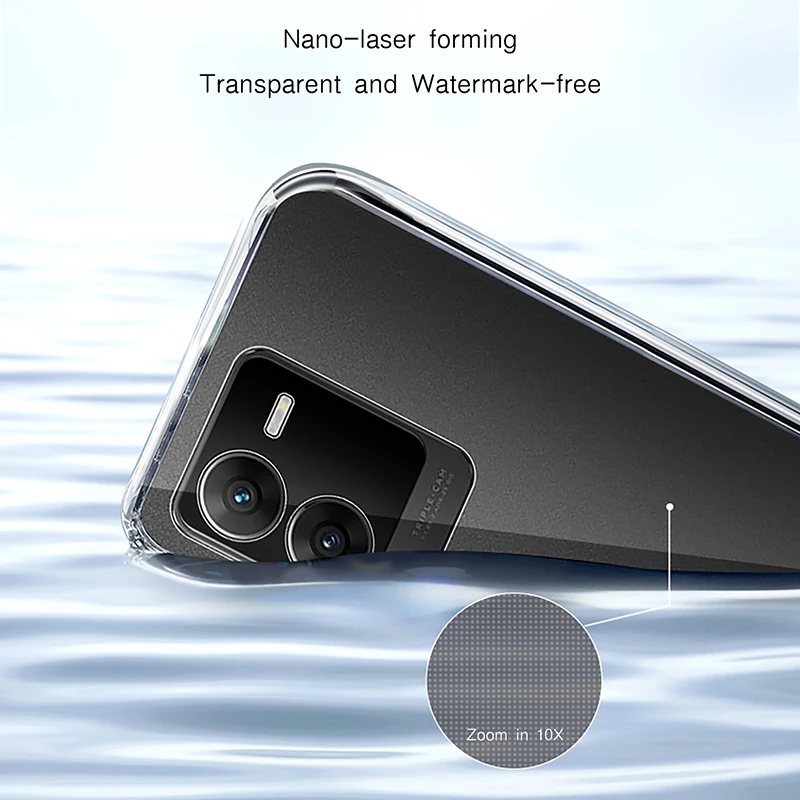 Funda de teléfono transparente ultrafina Original para VIVO S15 Pro S15e 5G, cubierta de TPU suave, protector de cámara, Fundas de cristal transparente - imagen 3