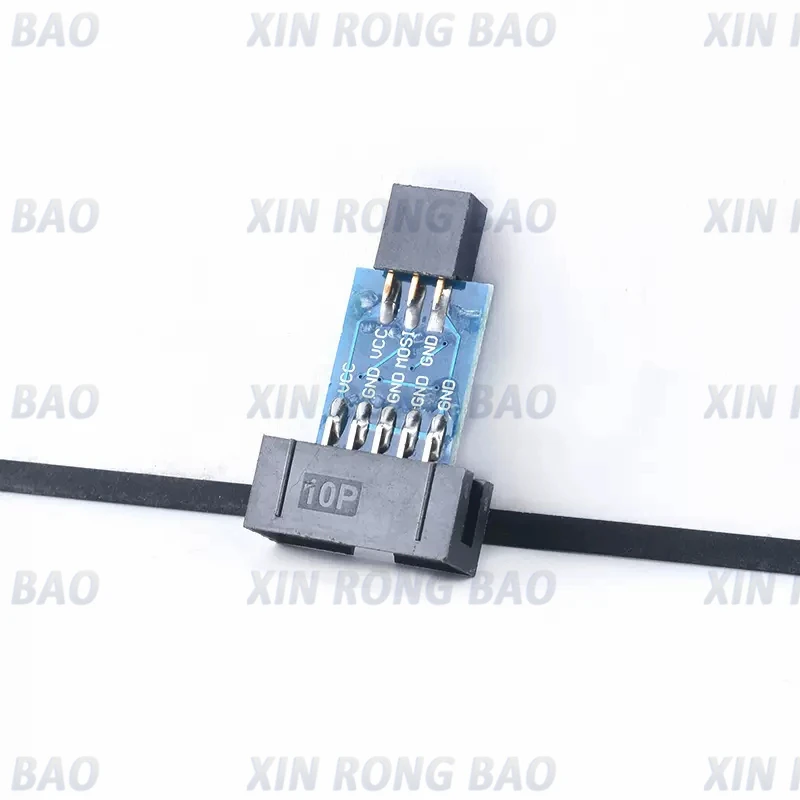 Placa adaptadora de 10 pines a 6 pines para AVRISP MKII USBASP STK500 de alta calidad - imagen 5