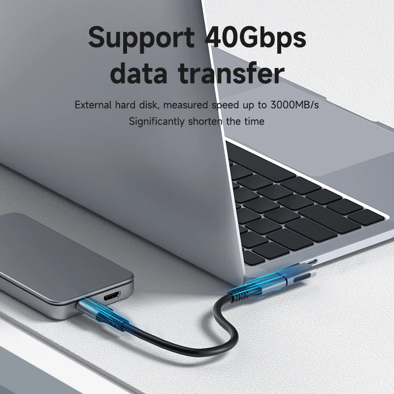 Adaptador Hagibis USB-C 240W USB4 Thunderbolt 8K 60Hz