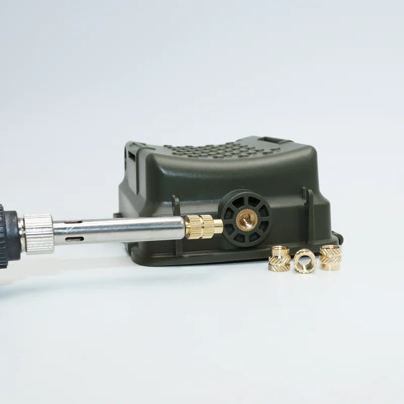 Prensa de tuerca de inserción de latón, herramienta de inserción de calor, punta de soldador de 60W M2 M3 M4 M5, insertos roscados de tuerca de fusión en caliente para impresión 3D de plástico - imagen 4