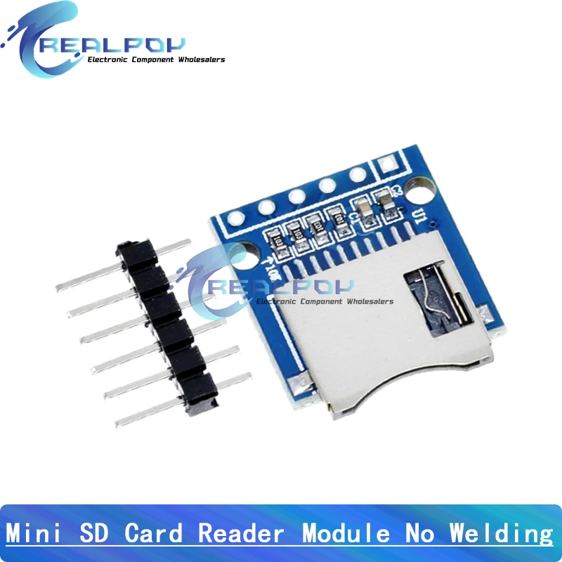 Placa de expansión de almacenamiento Mini Micro SD, tarjeta TF, módulo de escudo de memoria con pines para Arduino ARM AVR - imagen 2