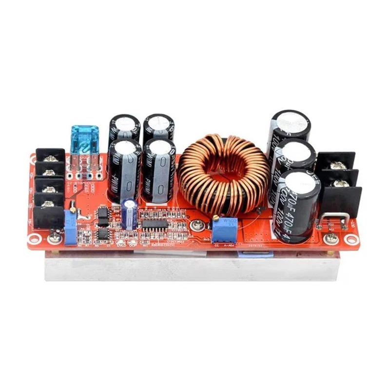 RGEEK 1200W 20A DC Convertidor Boost Módulo de fuente de alimentación elevador EN 8-60V SALIDA 12-83V con disipador de calor 1200 W 12V a 24V 48V - imagen 2