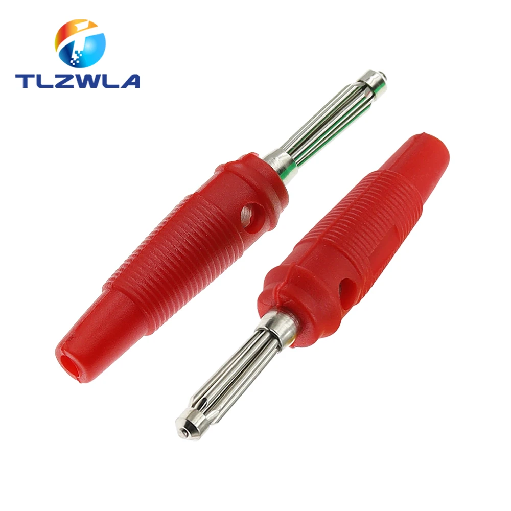 5 uds 4mm 32A alta corriente sin soldadura tornillo lateral apilable conector Banana cobre - imagen 4