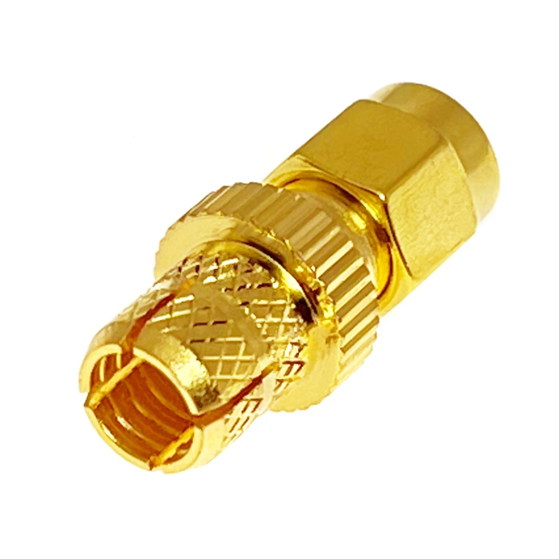 1 unidad nuevo conector macho SMA conector coaxial RF engarzado para Cable LMR300 recto chapado en oro adaptador al por mayor Terminal de Cable - imagen 4