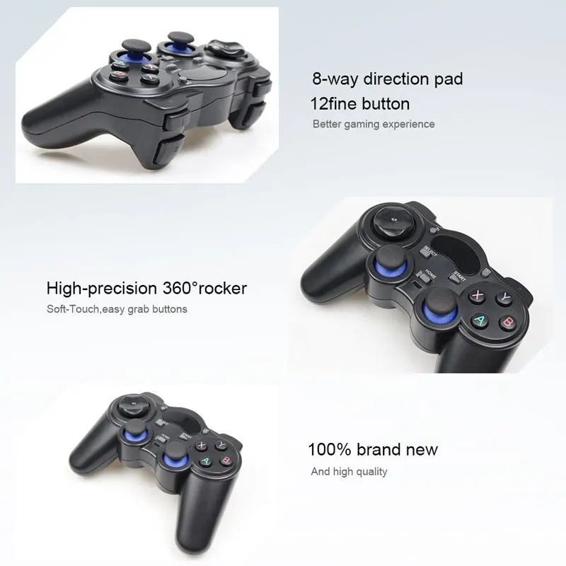 2,4G controlador Gamepad joystick inalámbrico con convertidor OTG para P3 teléfono Android Tablet PC Smart TV Box - imagen 5