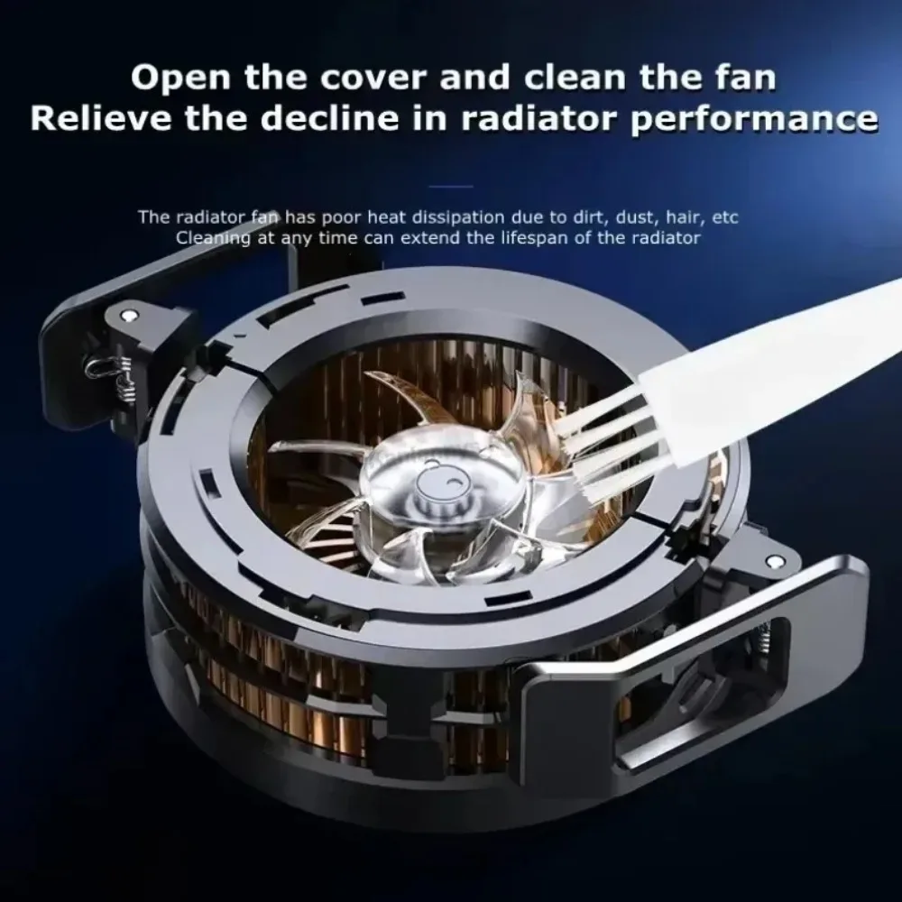 Enfriador de teléfono Universal 2 en 1, refrigeración Semiconductor, Clip trasero magnético CX08 CX07, ventilador, radiador de congelación para iPhone iOS Android PUBG - imagen 3