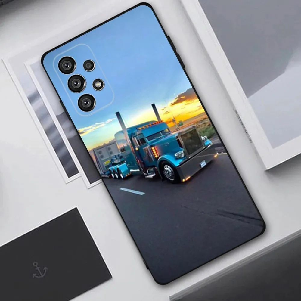 Cool Heavy Truck Car Phone Case para Samsung Galaxy A20,A21s,A22,A31,A32,A52,A53,A72,73,A80,A91 cubierta negra suave - imagen 3