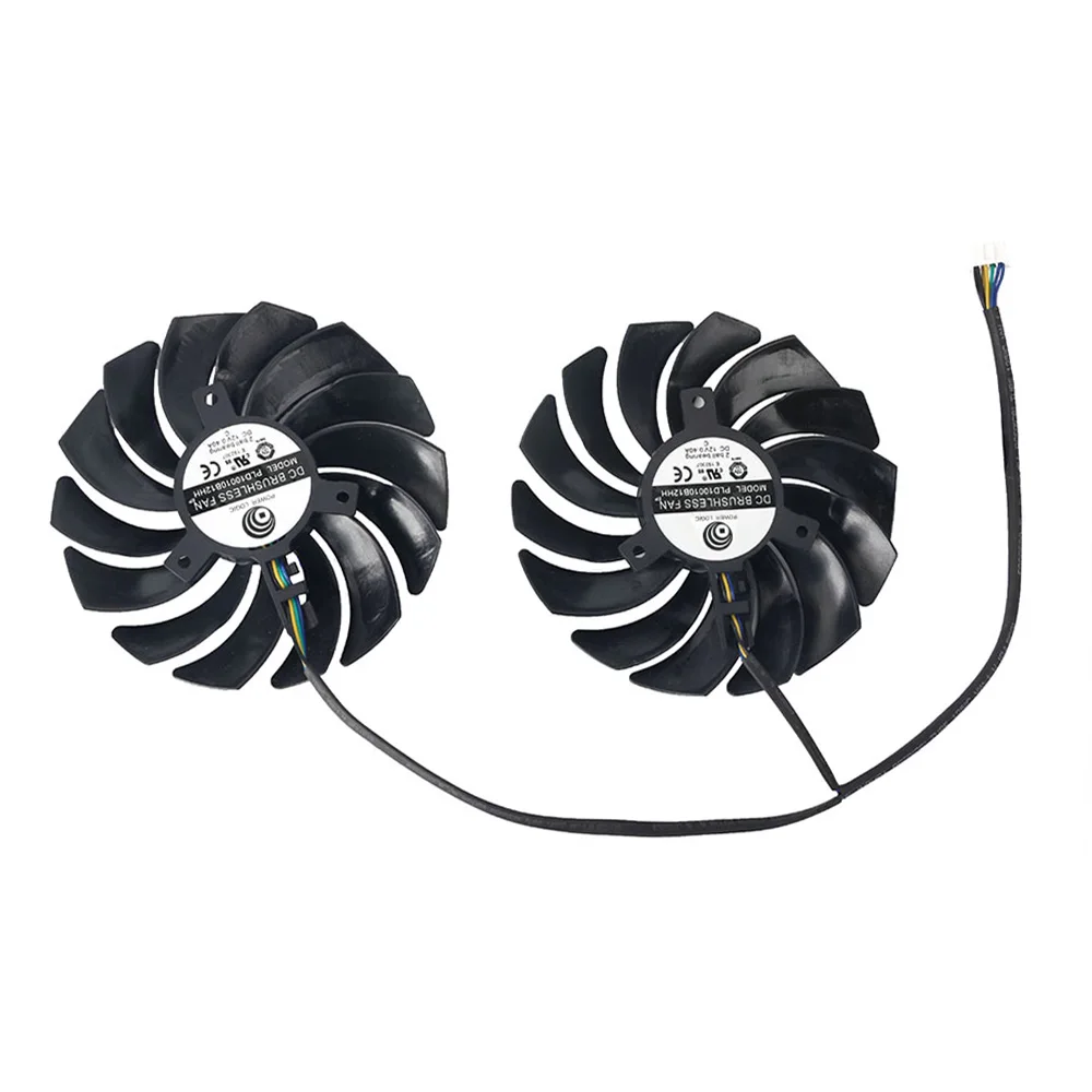 Ventilador enfriador para tarjeta de juego MSI Radeon R9 380 Armor 2X GTX 1060 1070 1080 TI RX 470 570 RX580, 95MM, PLD10010B12HH, PLD10010S12HH - imagen 3
