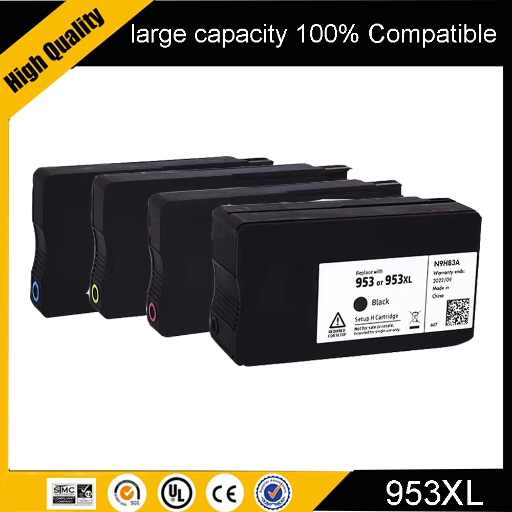 Vilaxh 953XL cartuchos de tinta para HP953 953 XL compatibles con HP Officejet Pro 7720 7730 7740 8710 8715 8718 8720 impresora